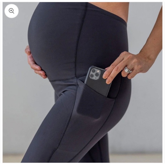 FOREST GREEN - Senita Athletics Maternity Leggings Size M - Picture 3 of 5